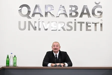 Prezident İlham Əliyev Qarabağ Universitetinin təmirdən sonra açılışında iştirak edib - YENİLƏNİB-4