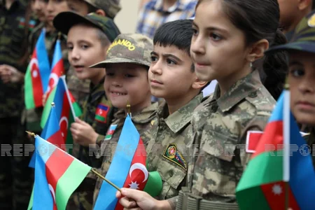 Vətən müharibəsi şəhidinin xatirəsinə tikilən bulağın açılışı olub
