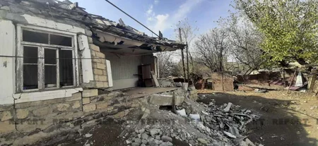 Goranboyda mərmi düşən ev yenidən tikilərək sahibinə verilib