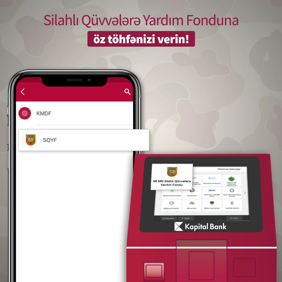 “BirBank” vasitəsilə Silahlı Qüvvələrə yardım etmək mümkün oldu