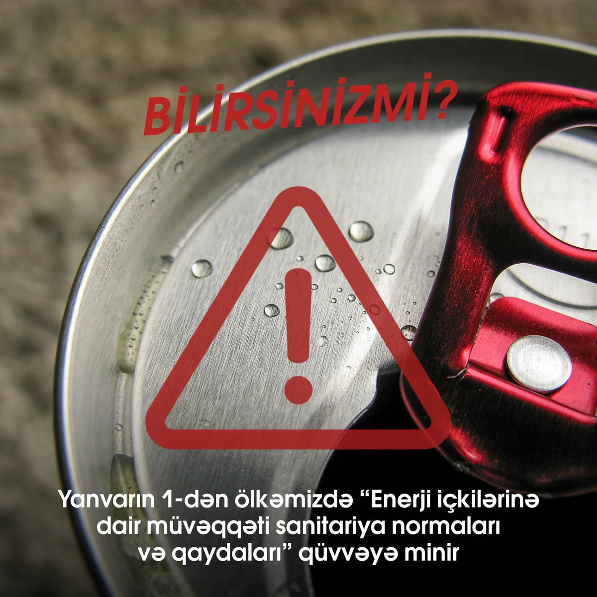 Azərbaycanda enerji içkilərinə dair yeni qaydaların detalları açıqlanıb