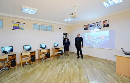 President Ilham Aliyev reviewed one more school after major overhaul