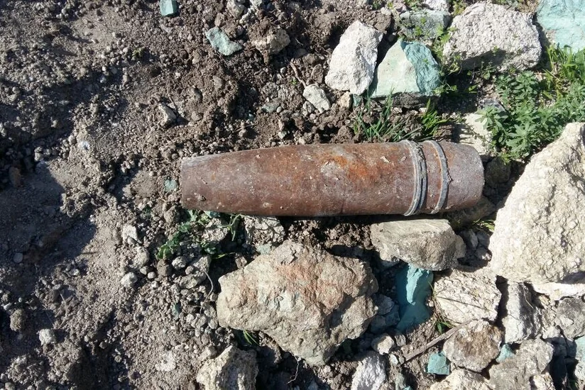 Ağstafada top mərmiləri tapılıb