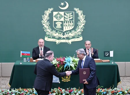 Ceremony to exchange documents signed between Azerbaijan and Pakistan held in Islamabad
