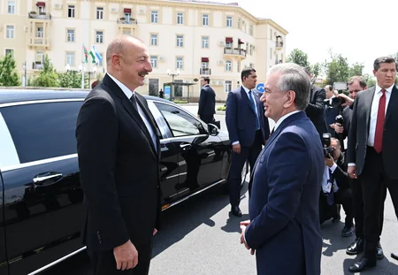 Ilham Aliyev, Shavkat Mirziyoyev attend opening of Heydar Aliyev Square in Tashkent
