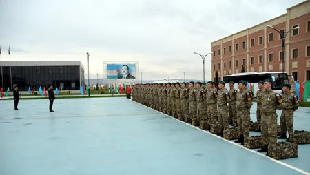 Группа азербайджанских миротворцев вернулась из Афганистана