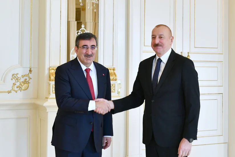 Prezident İlham Əliyev Türkiyənin vitse-prezidenti Cevdet Yılmazı qəbul edib - YENİLƏNİB