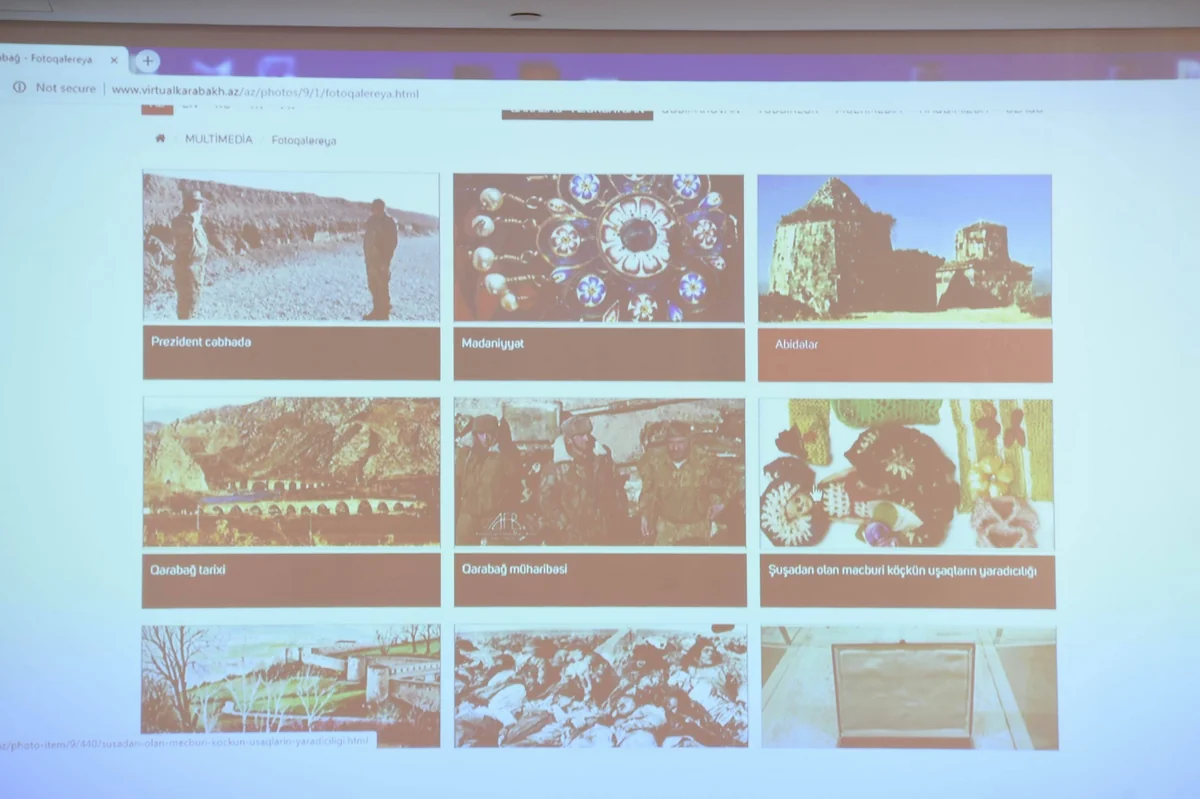 “Virtualkarabakh.az” portalının yeni versiyası təqdim olunub