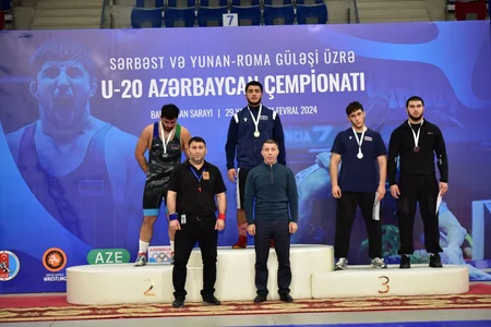 Определились очередные призеры чемпионата Азербайджана по борьбе