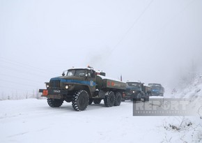 Total of 62 vehicles of peacekeepers freely move through Khankandi-Lachin road 