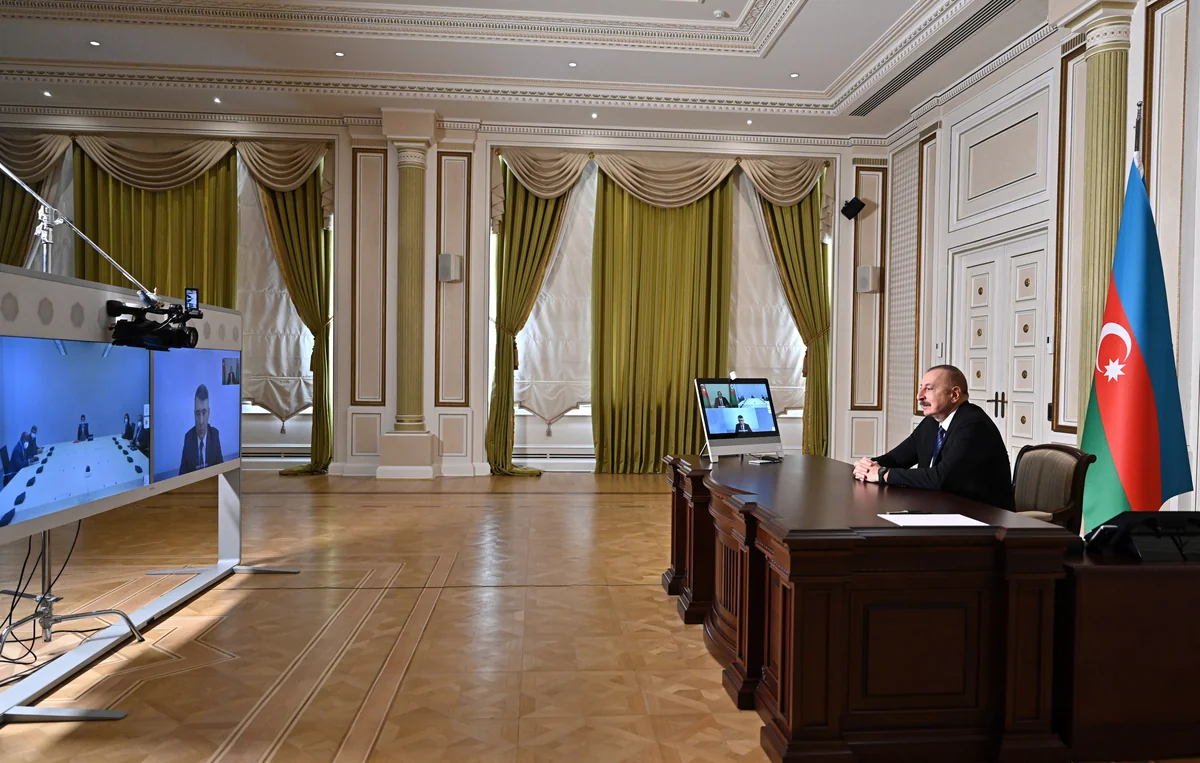 Ilham Aliyev receives FAO Director-General in video format