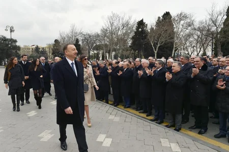 Prezident İlham Əliyev Novruz bayramı münasibətilə ümumxalq şənliyində iştirak edib
