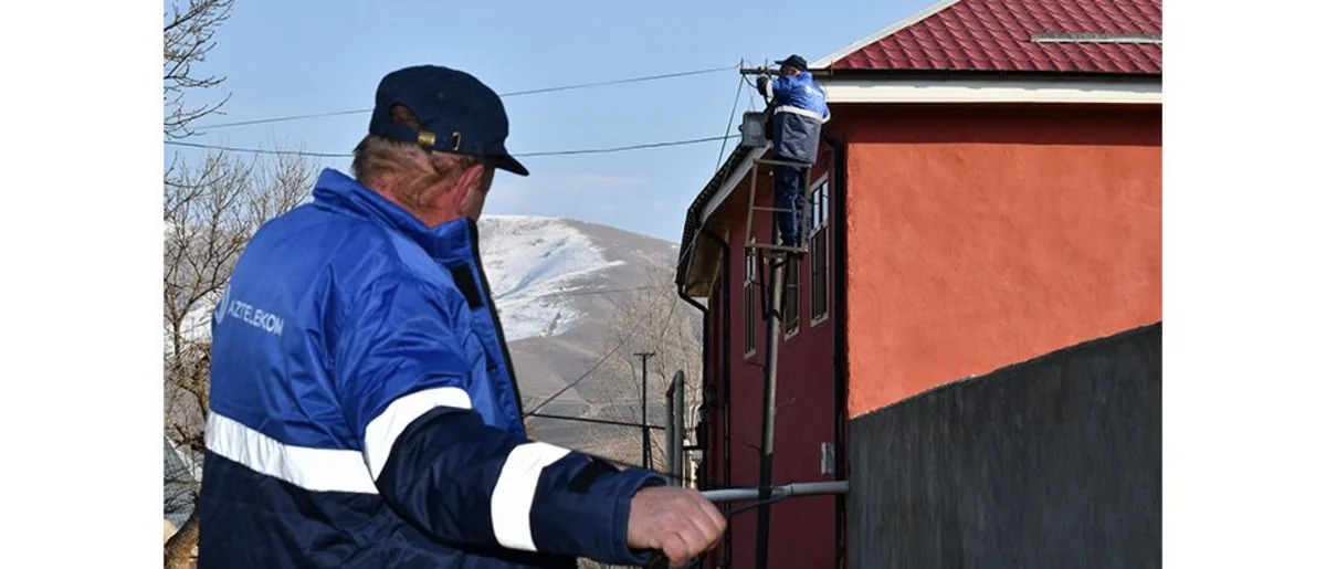 В селе Гедабекского района внедряется технология GPON