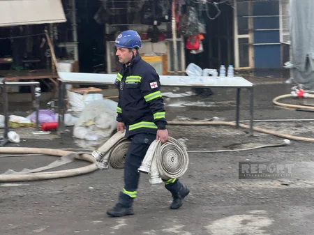 Tbilisinin Lilo Mall bazarındakı yanğın lokallaşdırılıb - YENİLƏNİB