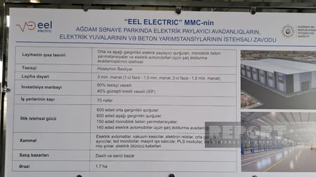 Представитель агентства: В Агдамский промпарк инвестировано более 40 млн манатов