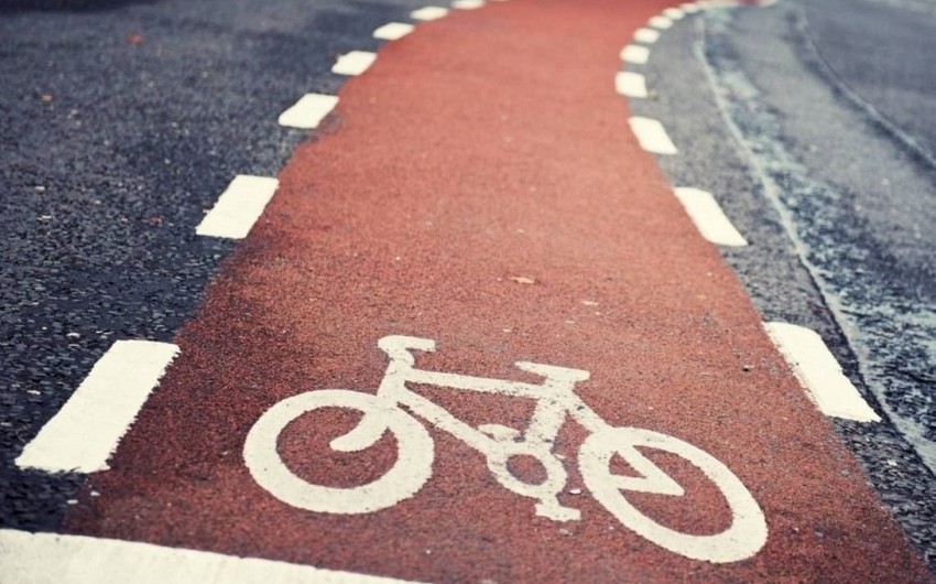 Bakının mərkəzində uzunluğu 2 km-ə yaxın velosiped yolu təşkil edilib