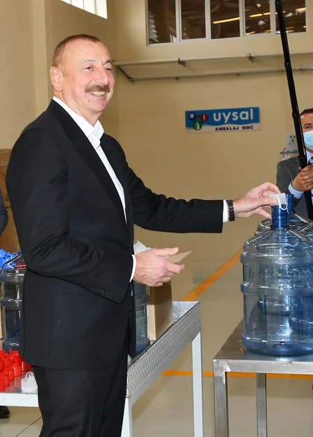 Prezident Hacıqabul Sənaye Məhəlləsinin açılışında iştirak edib - YENİLƏNİB