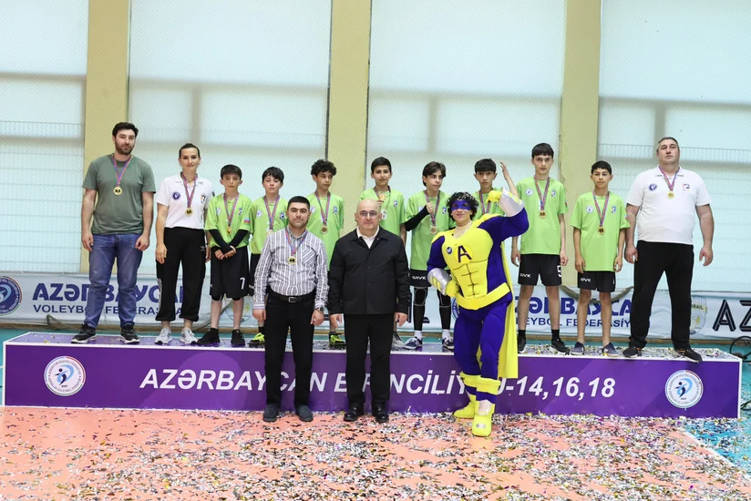 14 yaşadək voleybolçular arasında Azərbaycan çempionatına yekun vurulub