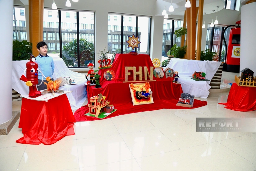 “Fövqəladə hallar uşaqların gözü ilə” uşaq müsabiqəsinin qaliblərinin mükafatlandırma mərasimi olub