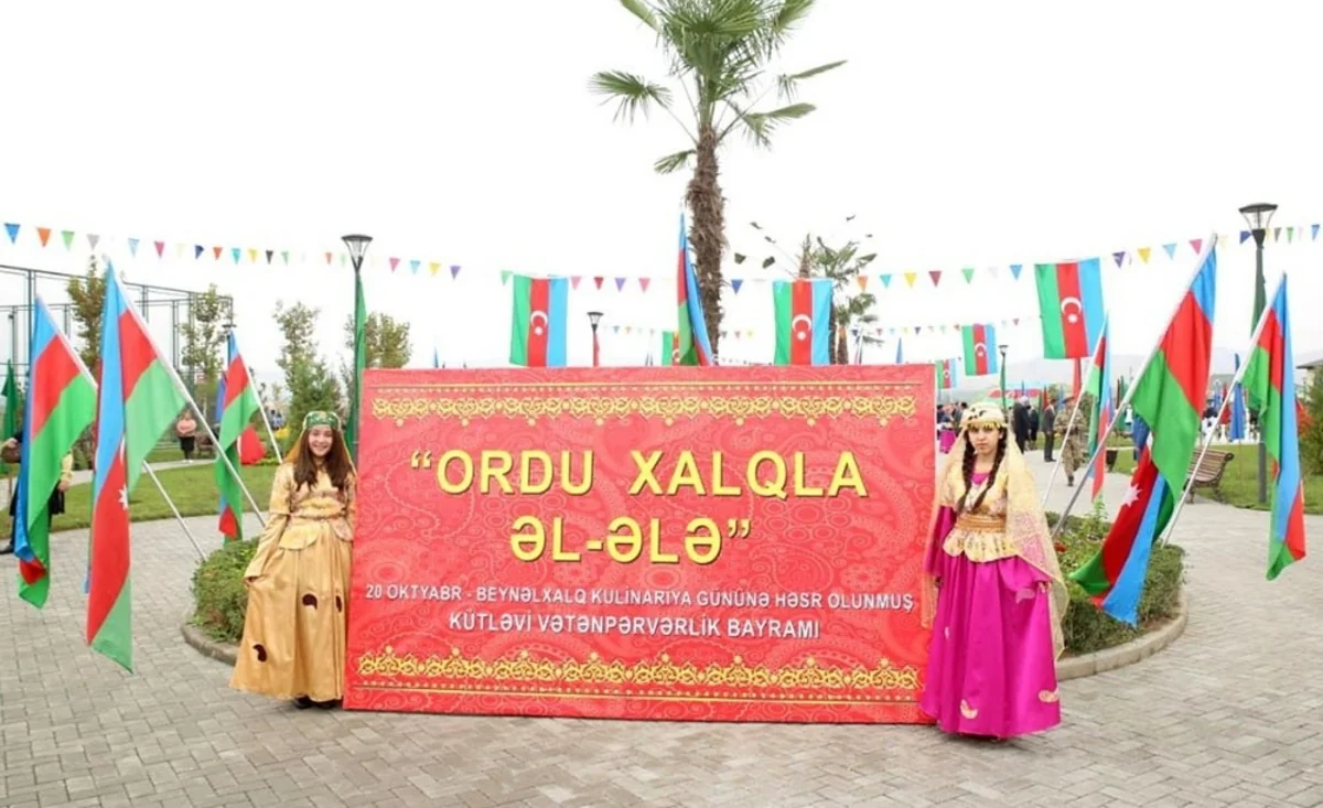 Xalqla Ordu əl-ələ devizi altında kütləvi vətənpərvərlik bayramı keçirilib