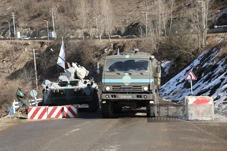 65 cars of Russian peacekeepers move freely on Khankandi-Lachin road