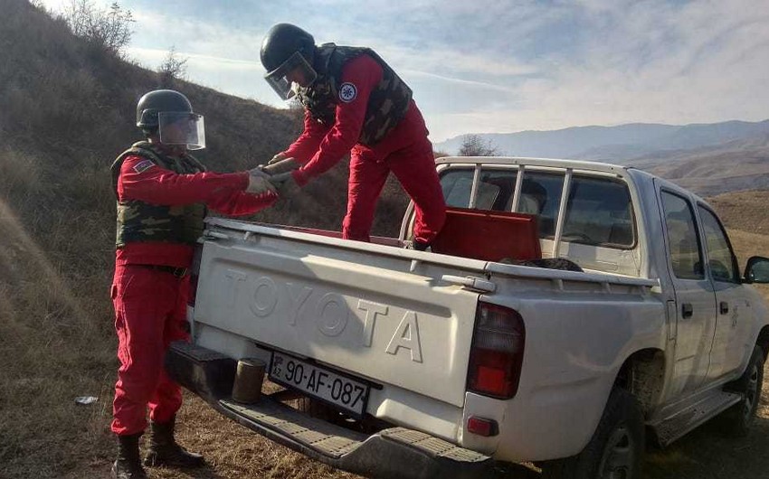 Qazaxda top mərmisi və piyada əleyhinə mina aşkarlanıb