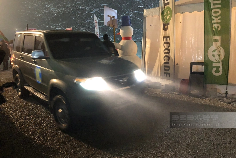 Bu gün Xankəndi-Laçın yolunda sülhməramlıların 24 avtomobili maneəsiz keçib - VİDEO - YENİLƏNİB-8