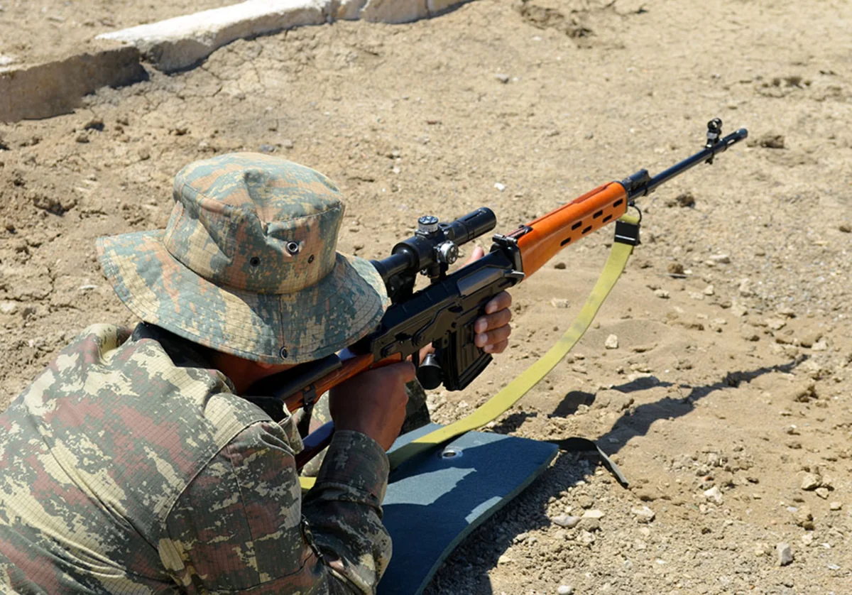 Azerbaijani snipers attend training to increase their professionalism