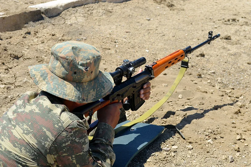 Azerbaijani snipers attend training to increase their professionalism