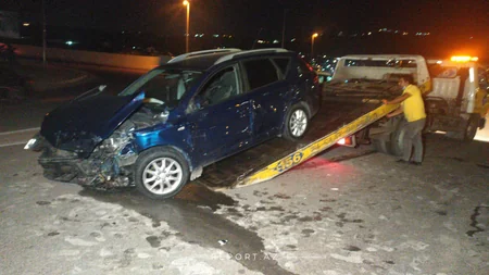 В Баку столкнулись два автомобиля, есть пострадавшие