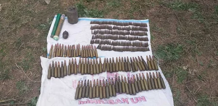 Qazaxda çoxlu sayda silah-sursat tapılıb