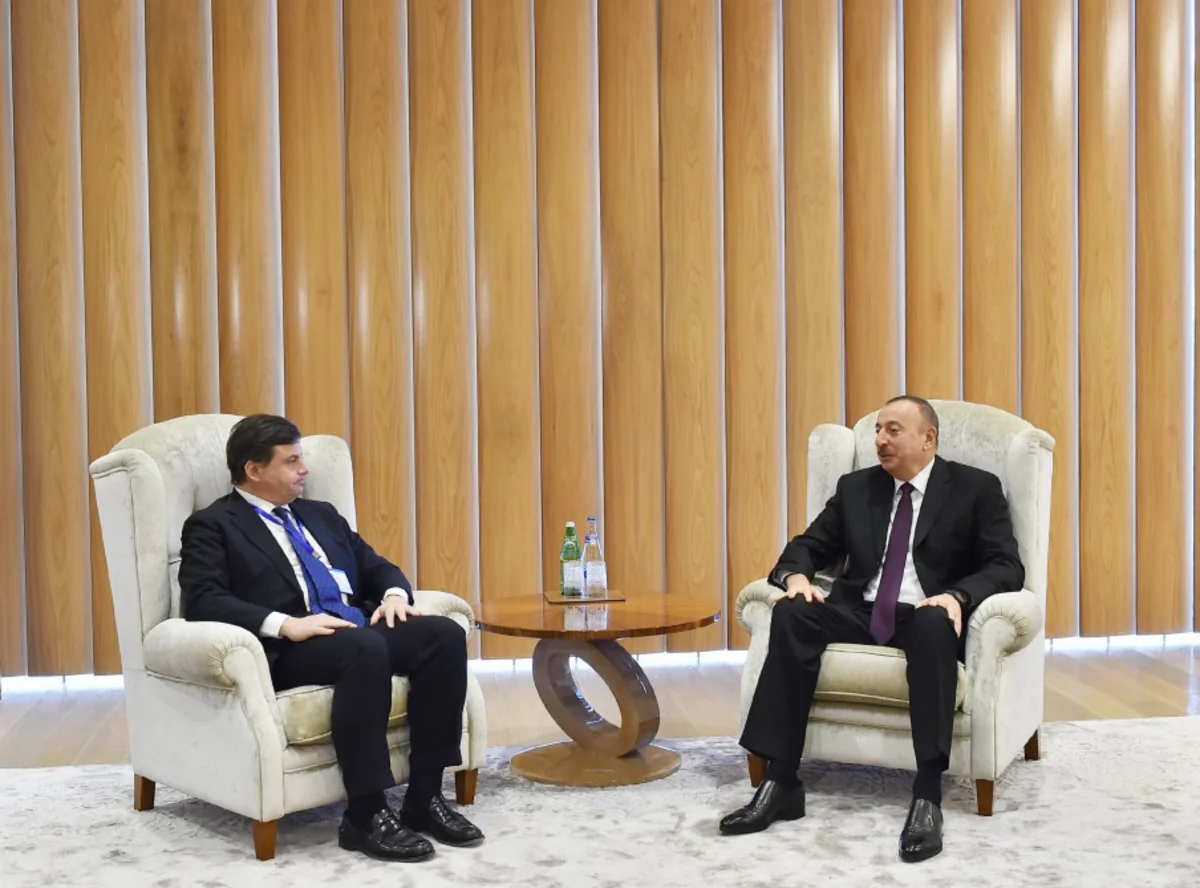 President Ilham Aliyev met with the Italian economic development minister