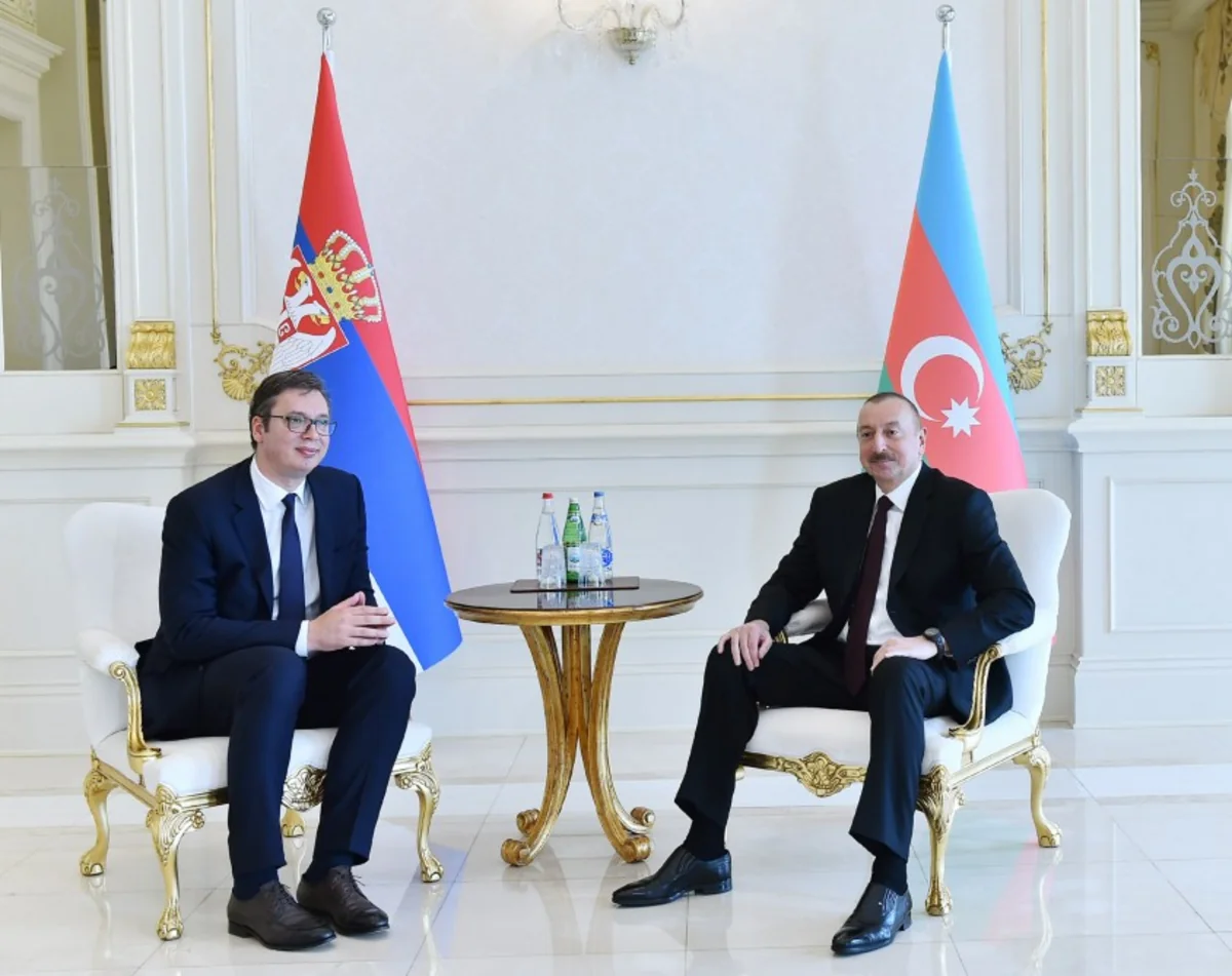 President Ilham Aliyev congratulates Serbian counterpart