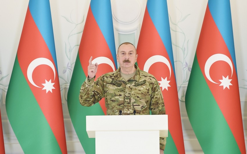Ilham Aliyev: Popular Front and Musavat parties came to power one month after Shusha and Lachin were occupied 