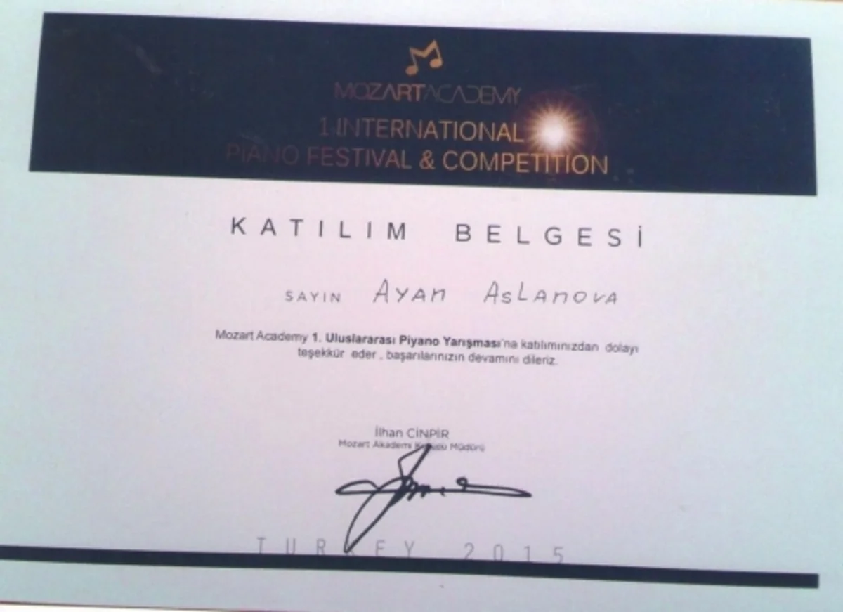 Azərbaycanlı şagird beynəlxalq müsabiqənin qalibi olub