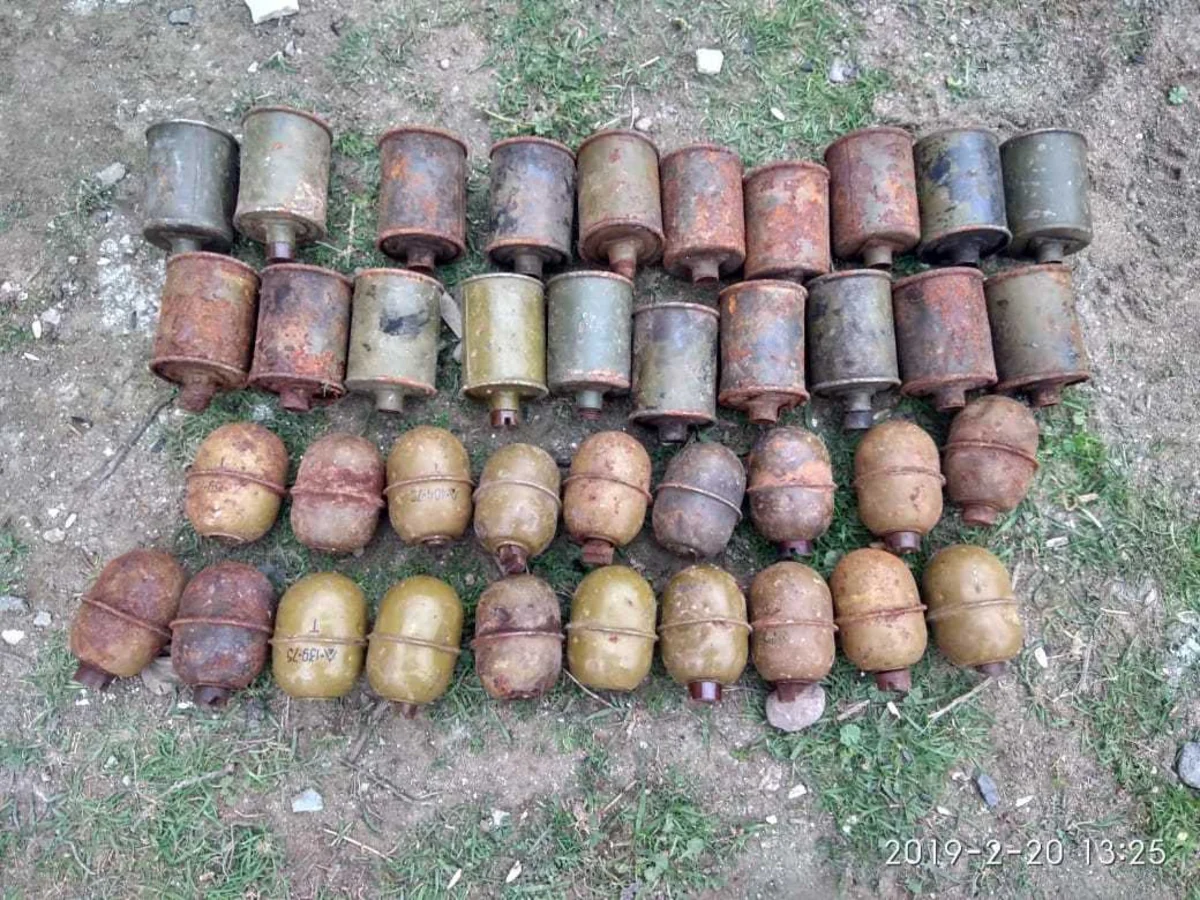 Ağstafada 139 ədəd partlamamış mina tapılıb