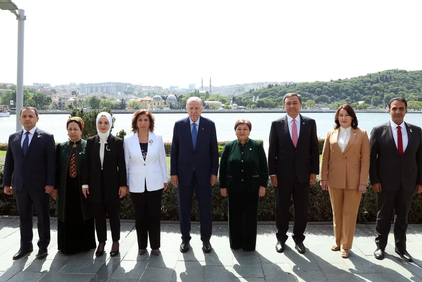 Ərdoğan TDT ölkələrinin ailə və sosial siyasətdən məsul şəxslərini qəbul edib