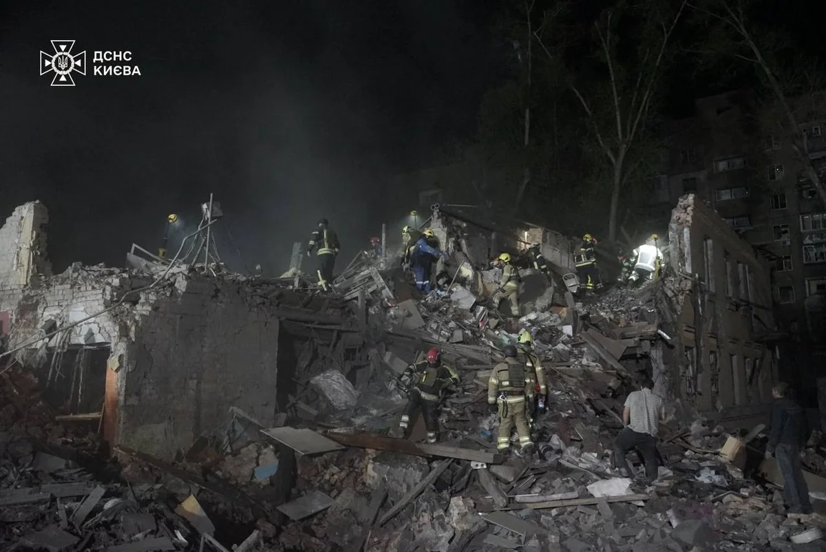 Casualties from attack on Kyiv rise to 9, with more than 60 injured