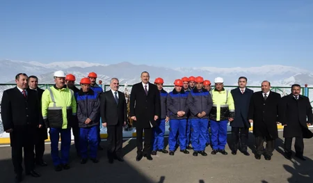 Şahbuz şəhərinin və ətraf kəndlərin içməli su sistemi istifadəyə verilib