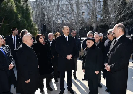 Prezident İlham Əliyev maestro Niyazinin Bakıda abidəsinin açılış mərasimində iştirak edib - YENİLƏNİB