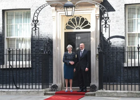 President Ilham Aliyev met with UK Prime Minister Theresa May
