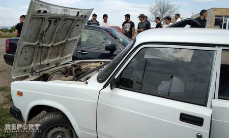Bakı-Qazax yolunda yol qəzası baş verib - FOTO