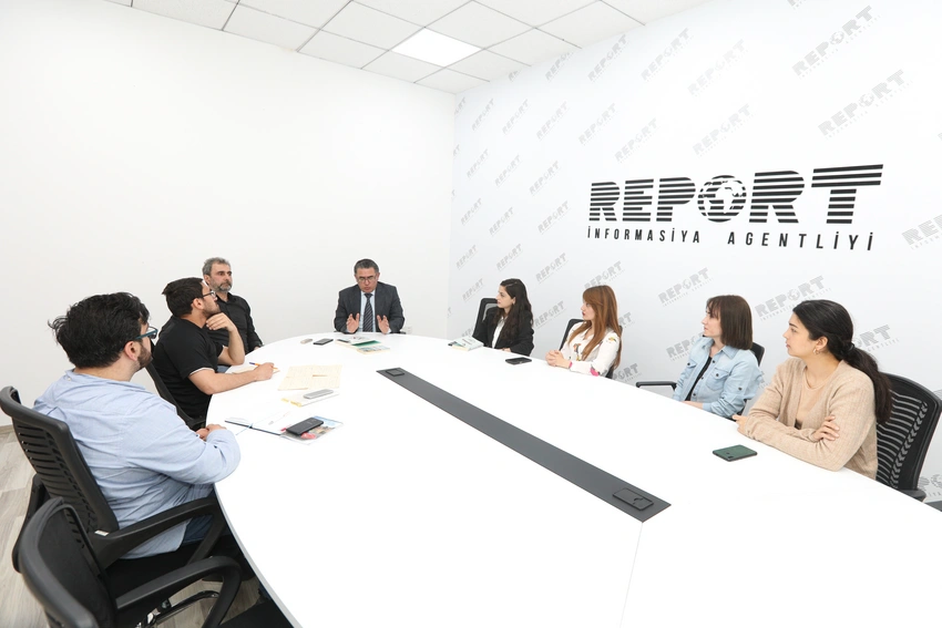 Yazıçı Natiq Məmmədli Report Media Məktəbinin qonağı olub