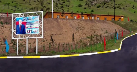 A new military unit built for Azerbaijani army was put into operation on the frontline