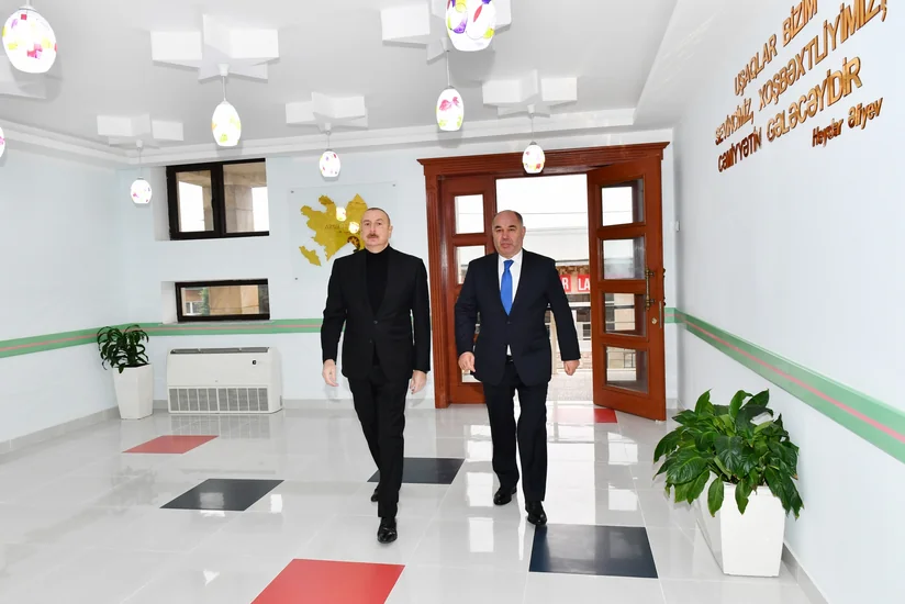 Heydər Əliyev Fondunun təşəbbüsü ilə Oğuzda inşa edilmiş körpələr evi-uşaq bağçası istifadəyə verilib - YENİLƏNİB