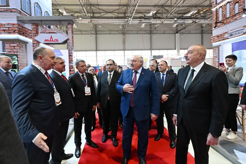 Президенты Азербайджана и Беларуси ознакомились с выставками Caspian Agro и InterFood Azerbaijan