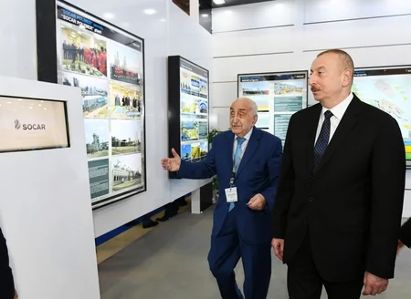 Prezident İlham Əliyev XXVI Beynəlxalq “Xəzər Neft və Qaz-2019” sərgi və konfransının açılışında iştirak edib - YENİLƏNİB