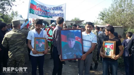 Martyred Azerbaijani serviceman buried - PHOTO