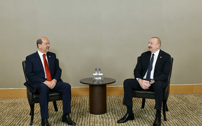 President Ilham Aliyev meets with President of Northern Cyprus Ersin Tatar in Antalya