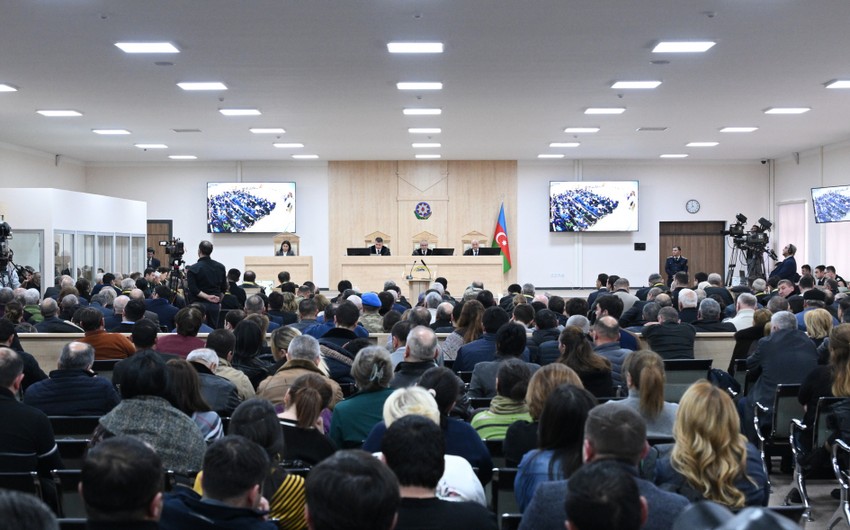 Состоялось очередное судебное заседание по уголовному делу армян, обвиняемых в военных преступлениях